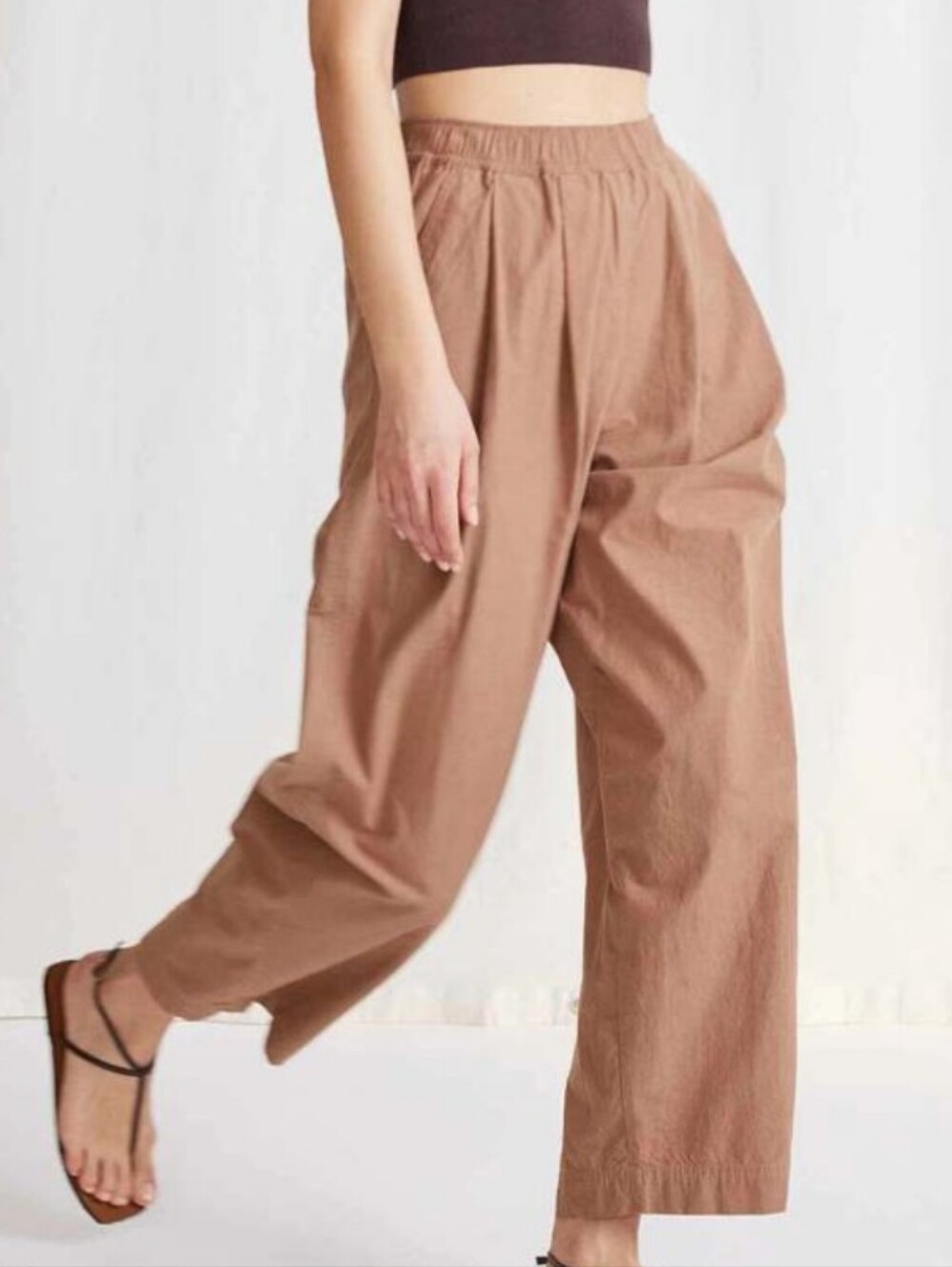 APIECE APART pleated spa pant khaki XS